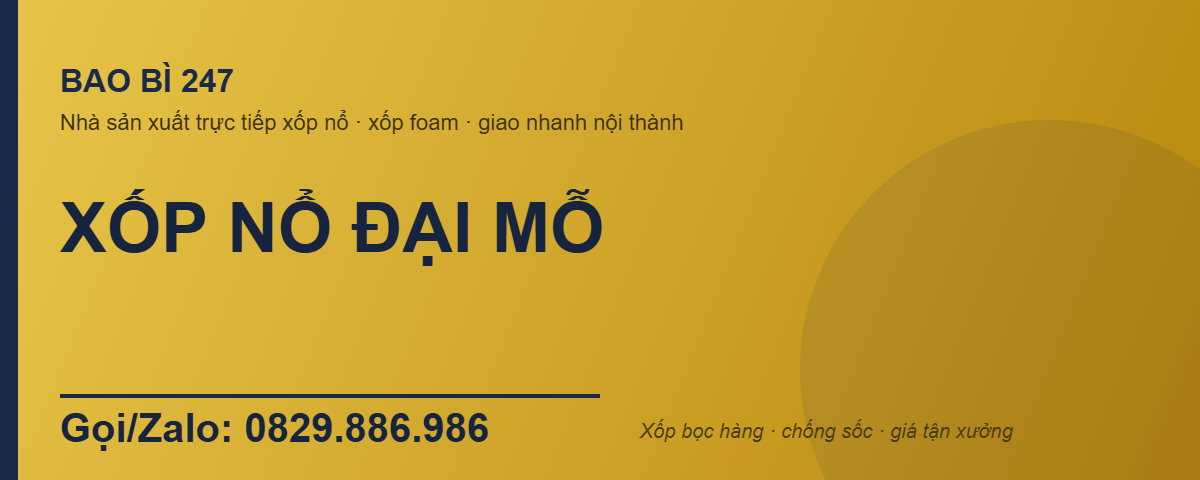 xốp nổ Gia Lâm