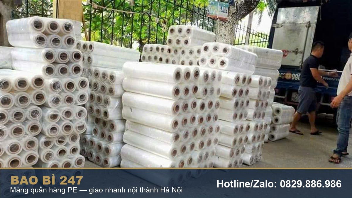 Màng PE quấn pallet BB247 giao tận KCN Lai Xá