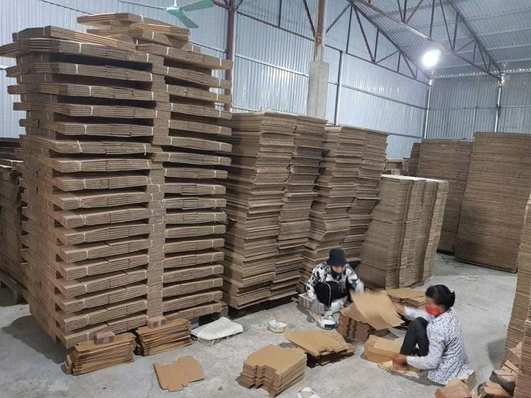 Kho xưởng hộp carton Bao Bì 247 tại Cổ Nhuế