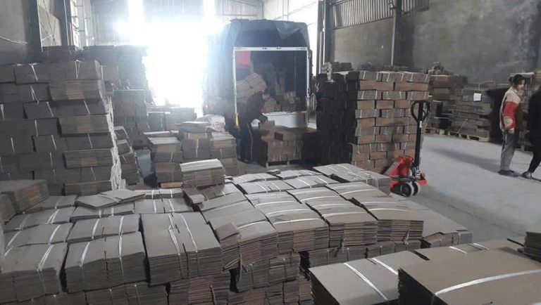Kho xưởng hộp carton Bao Bì 247 tại Cổ Nhuế